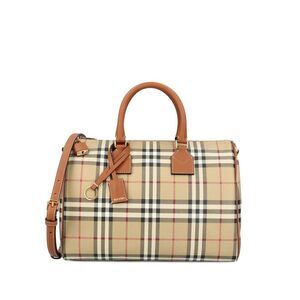 Burberry Women Check Bowling Bag